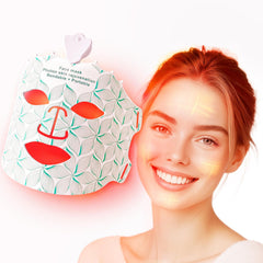 Duevie LED face mask with full-face coverage for at-home light therapy.