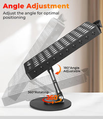 Duiup comfort-grip handle enables easy transport between rooms.