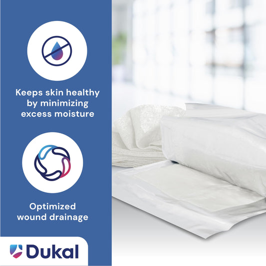 Dukal 224 dressing non-adherent petrolatum close-up reduces sticking to wounds.