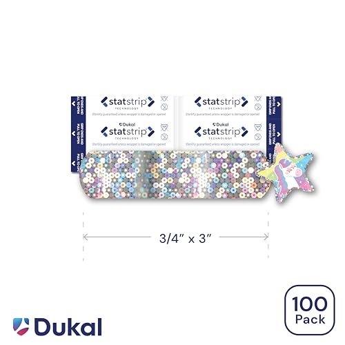 DUKAL American White Cross bandages with Stat Strip wrapper for easy opening.