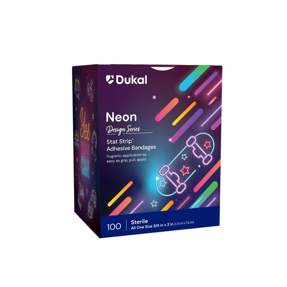DUKAL American White Cross yellow bandages; kid-friendly design for gentle care