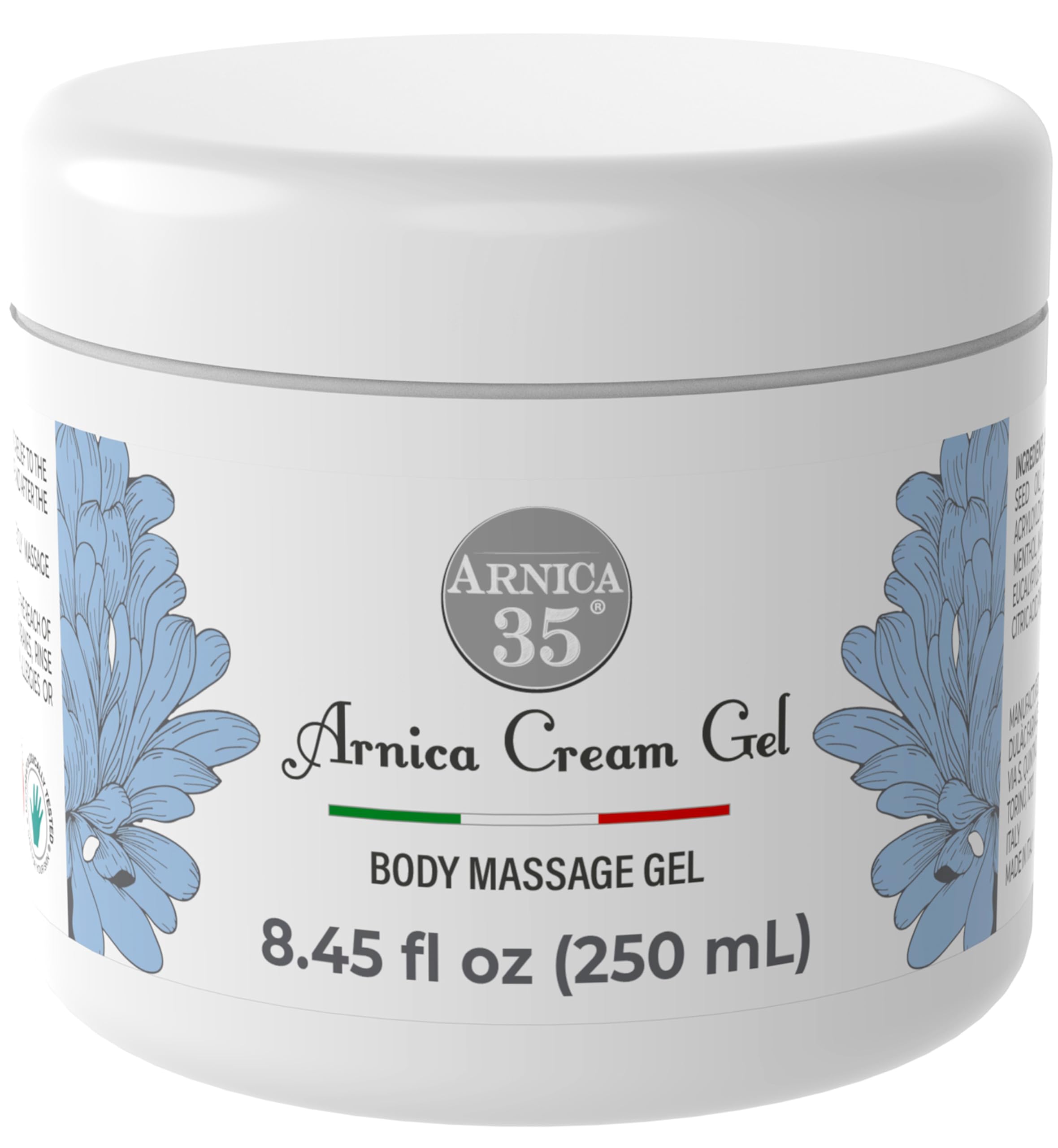 Dulàc Arnica Cream bottle front showing non-greasy, fast-absorbing relief