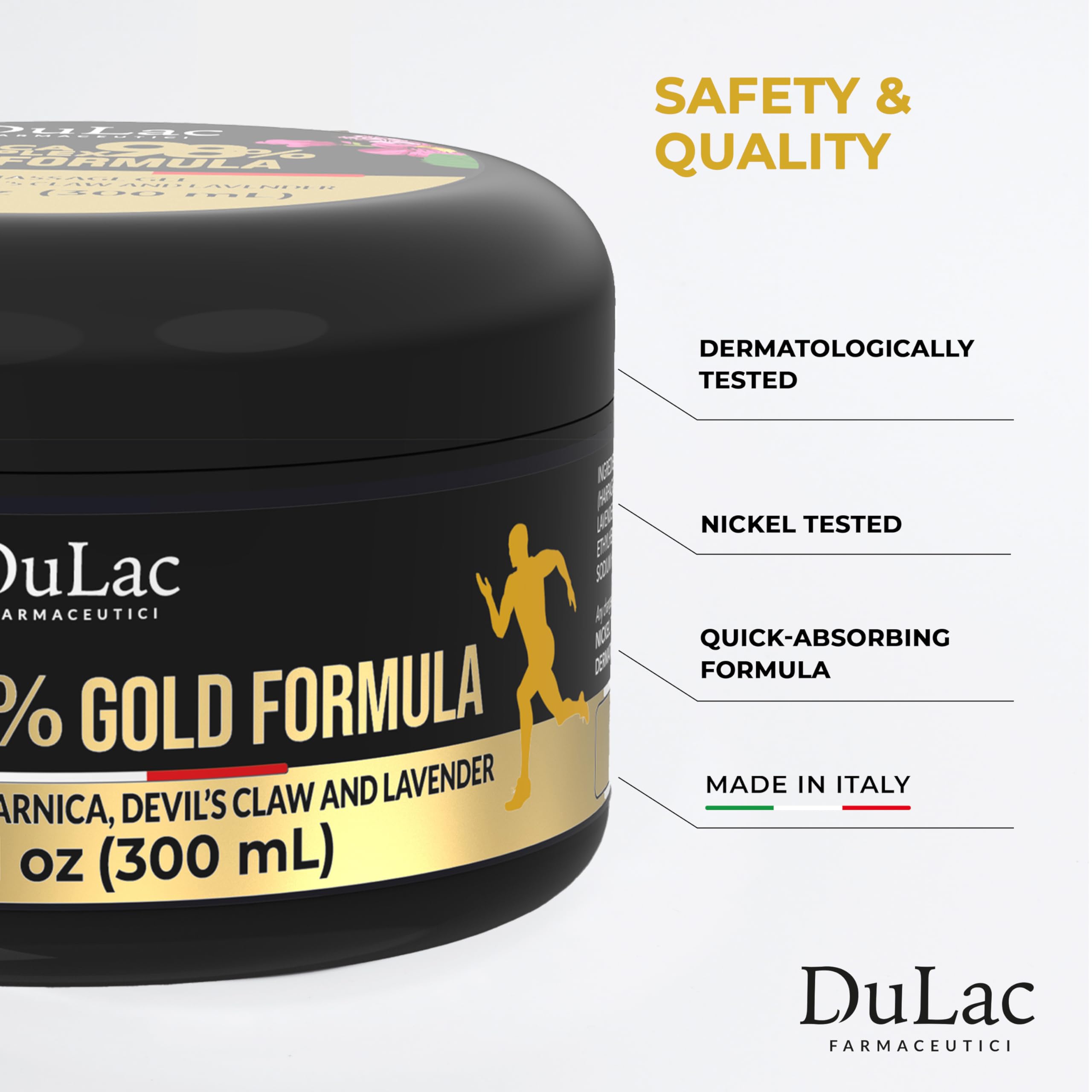 Refreshing cooling sensation during Dulàc Arnica Gel massage