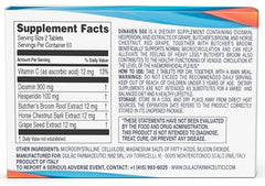 Closeup of Dulac Dinaven 500 tablets for daily use