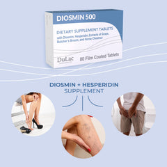 Dulac Diosmin 500 horse chestnut extract adds botanical support for leg wellness.