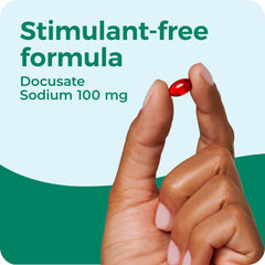 Dulcolax bathroom routine with stool softener capsules