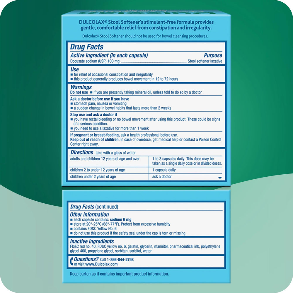 Dulcolax two-box display for convenient planning