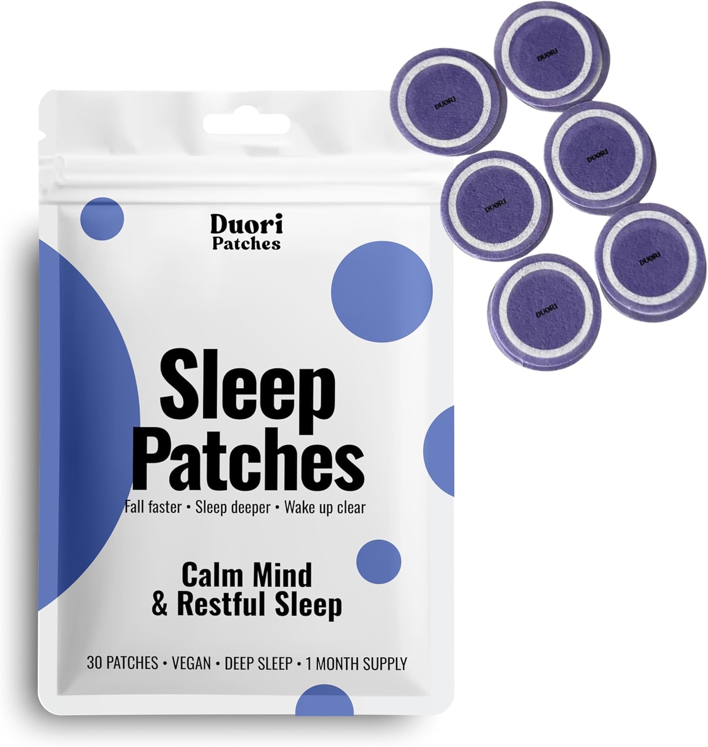DUORI Sleep Patch being applied for a gentle night routine
