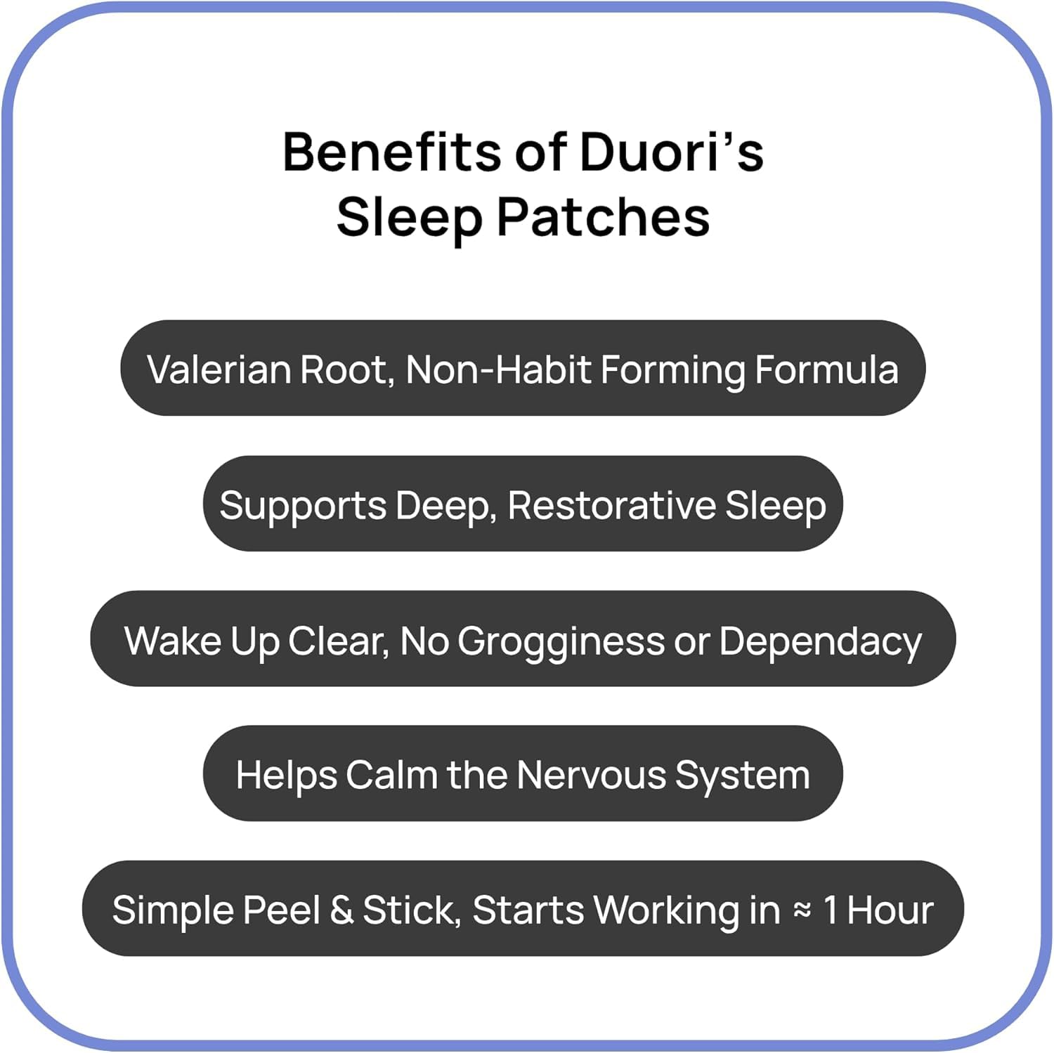 DUORI Sleep Patch on a display shelf emphasizing convenience