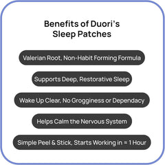 DUORI Sleep Patch on a display shelf emphasizing convenience