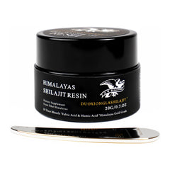 DUOXIONGLASHILAJIT Himalayan resin jar shows pure golden color for daily energy support