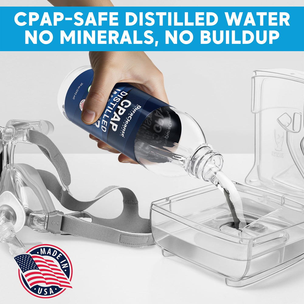 Dura Cleanse CPAP bottle cap closeup showing secure travel-friendly packaging