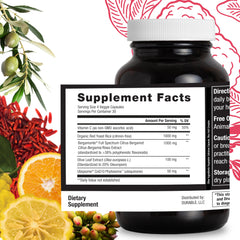 Durable Cholesterol Complete olive leaf extract image highlights vascular health potential