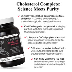 Durable Cholesterol Complete Ubiqsome CoQ10 component illustration.