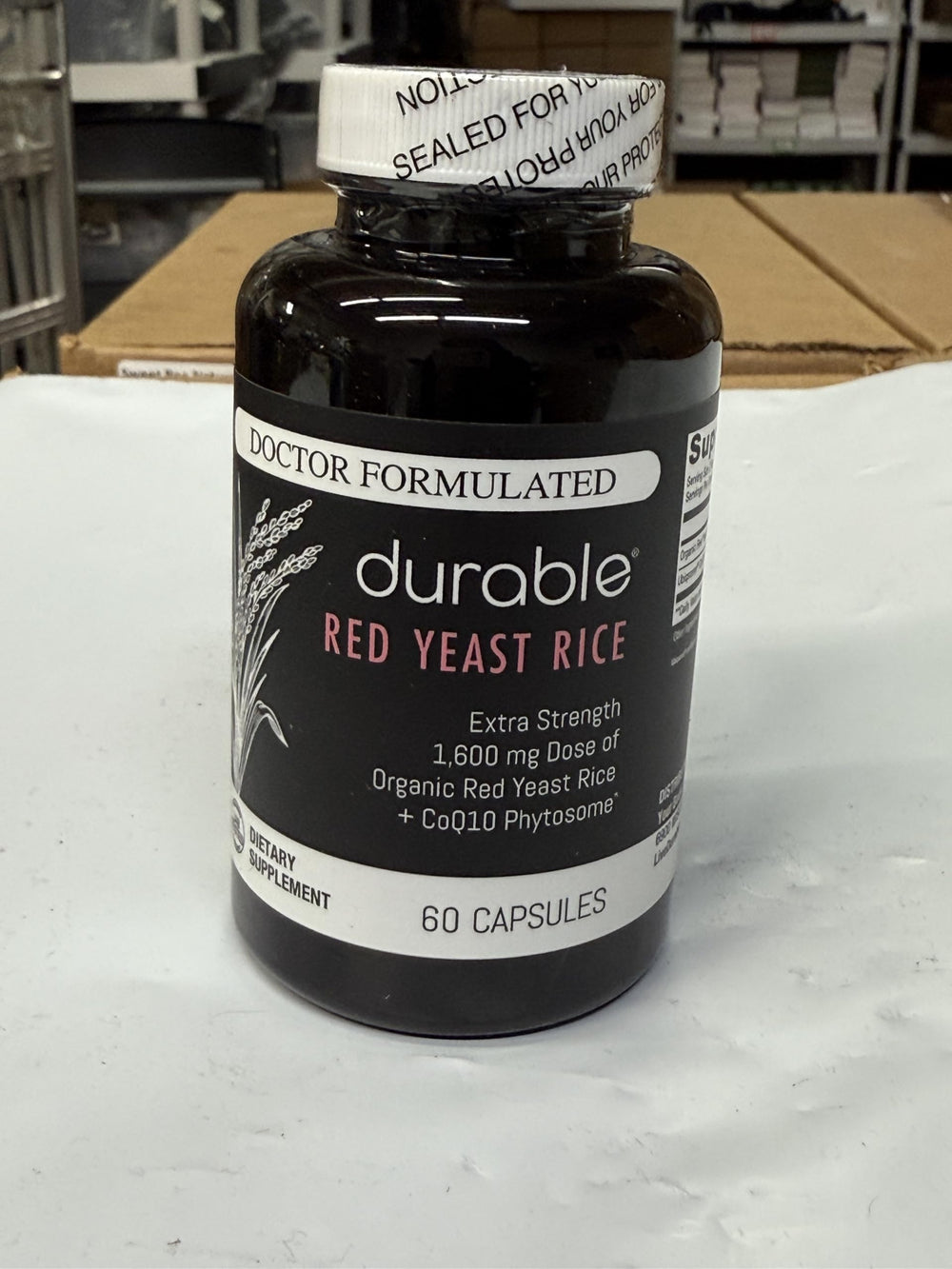 Durable Red Yeast Rice capsules texture close-up for product quality.