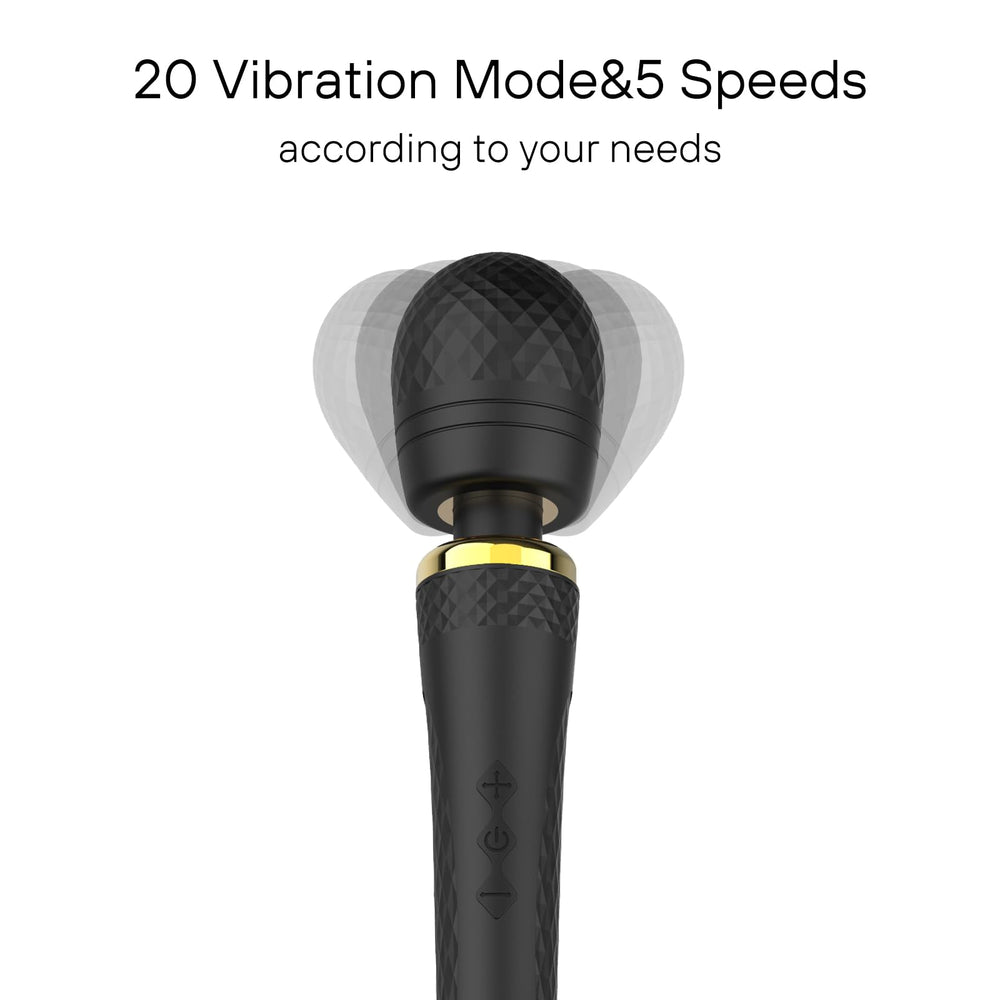 Dusfiks Personal Wand Massager ergonomic handle for comfortable grip during long sessions.