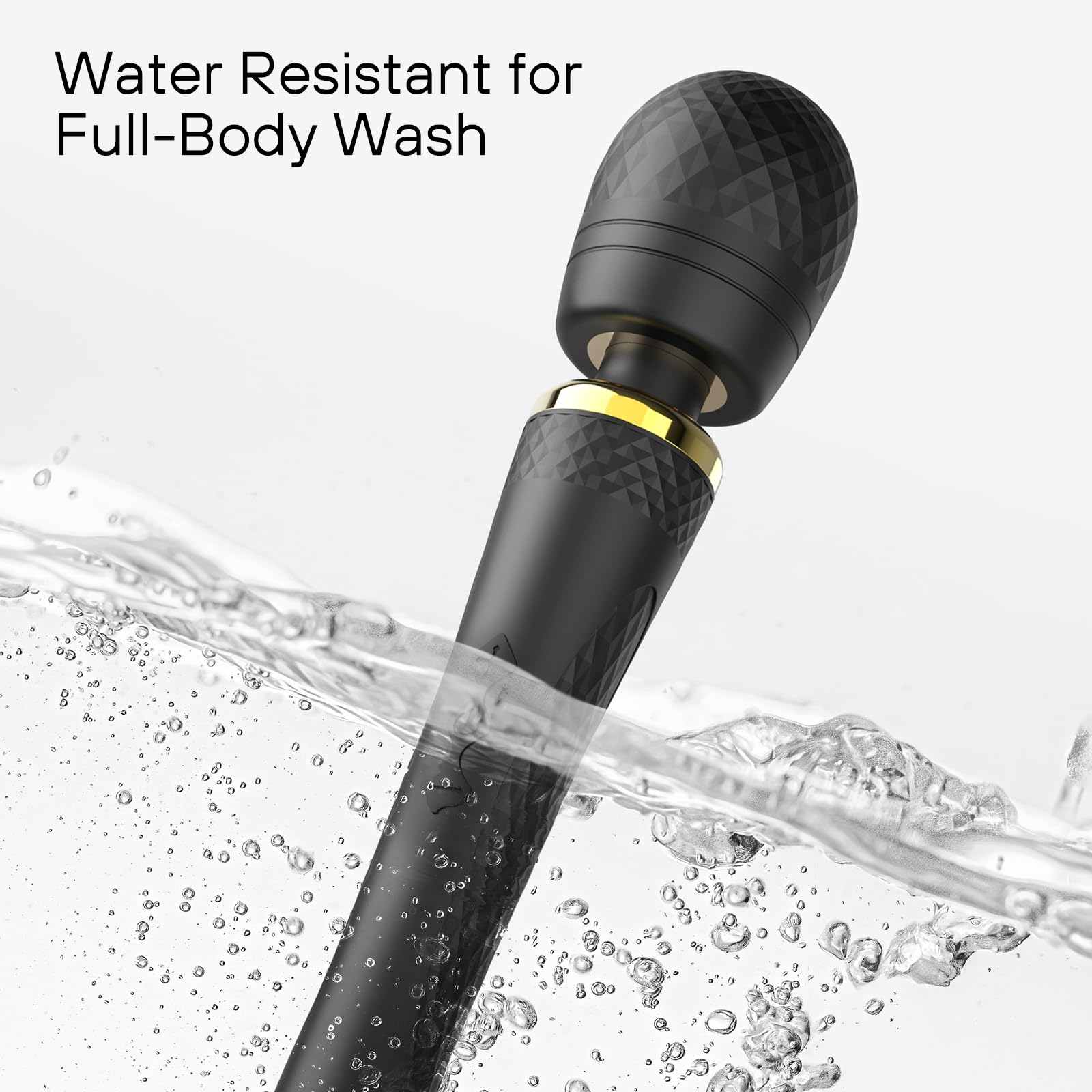 Dusfiks silicone body massager provides smooth feel and easy cleaning after use.