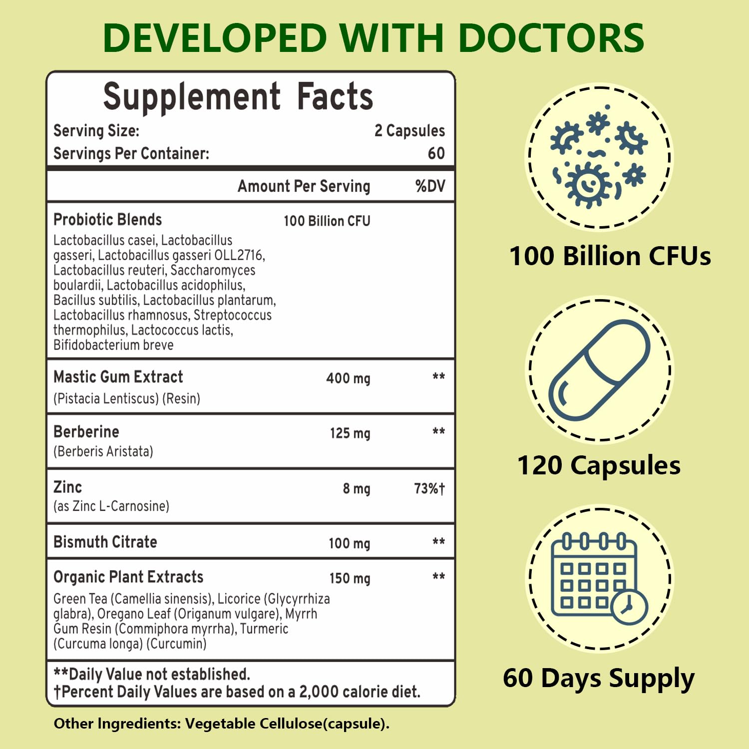 DUTYDiAG bottle on counter conveys convenient daily digestive care.