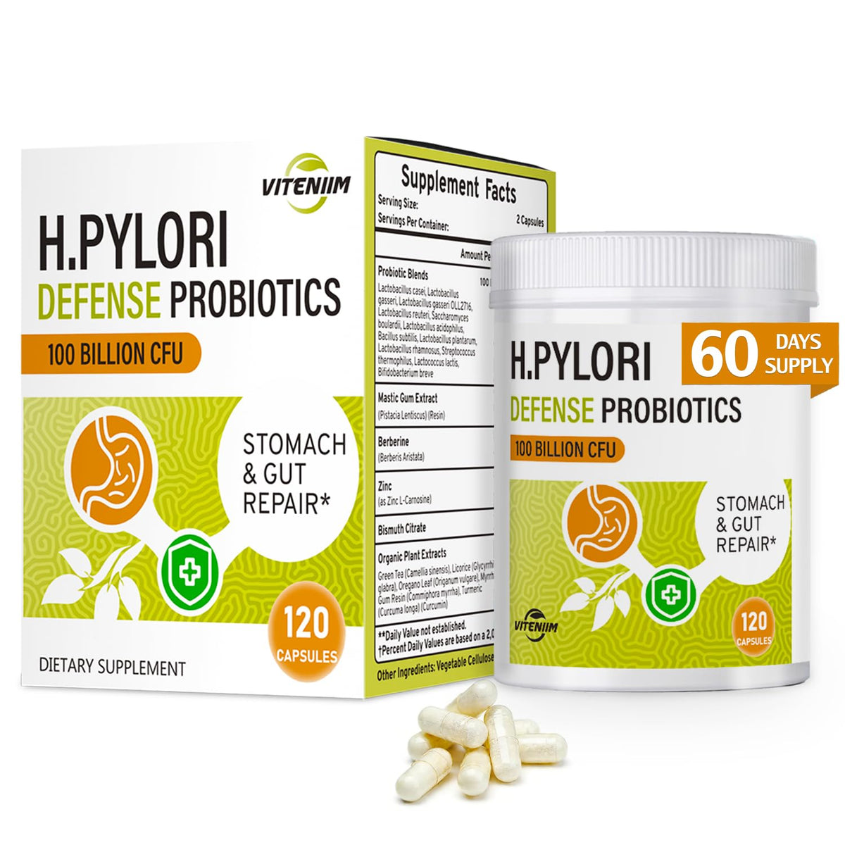 DUTYDiAG H. pylori Defense bottle pour supports easy daily probiotic intake for gut balance.