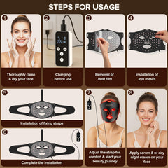 Duuckin LED mask wearing routine demonstrates easy home use