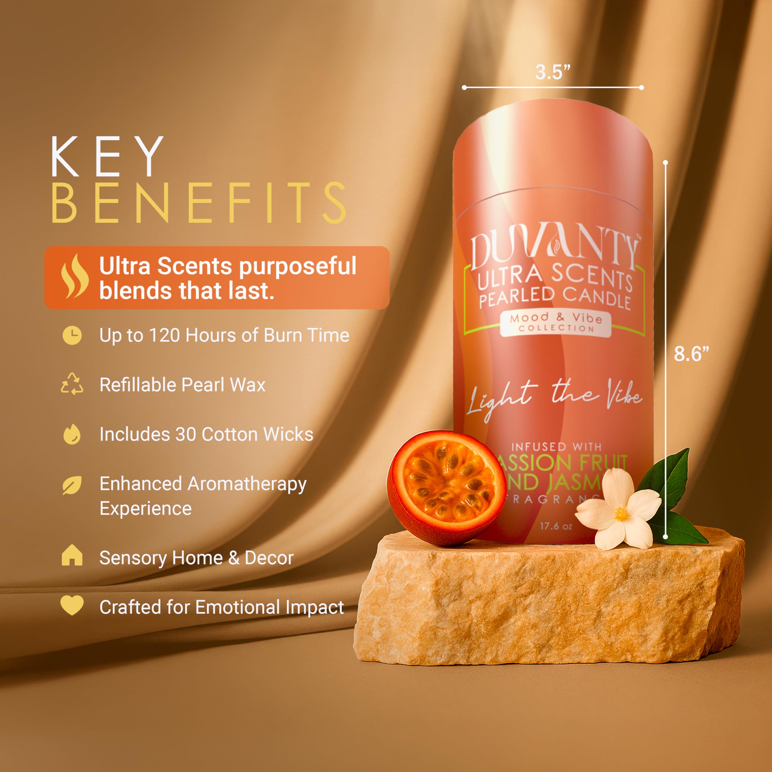 DUVANTY ritual pouring scented powder for at-home fragrance ritual