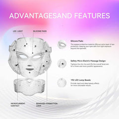 Duvie LED mask with adjustable straps for a comfortable fit during use.