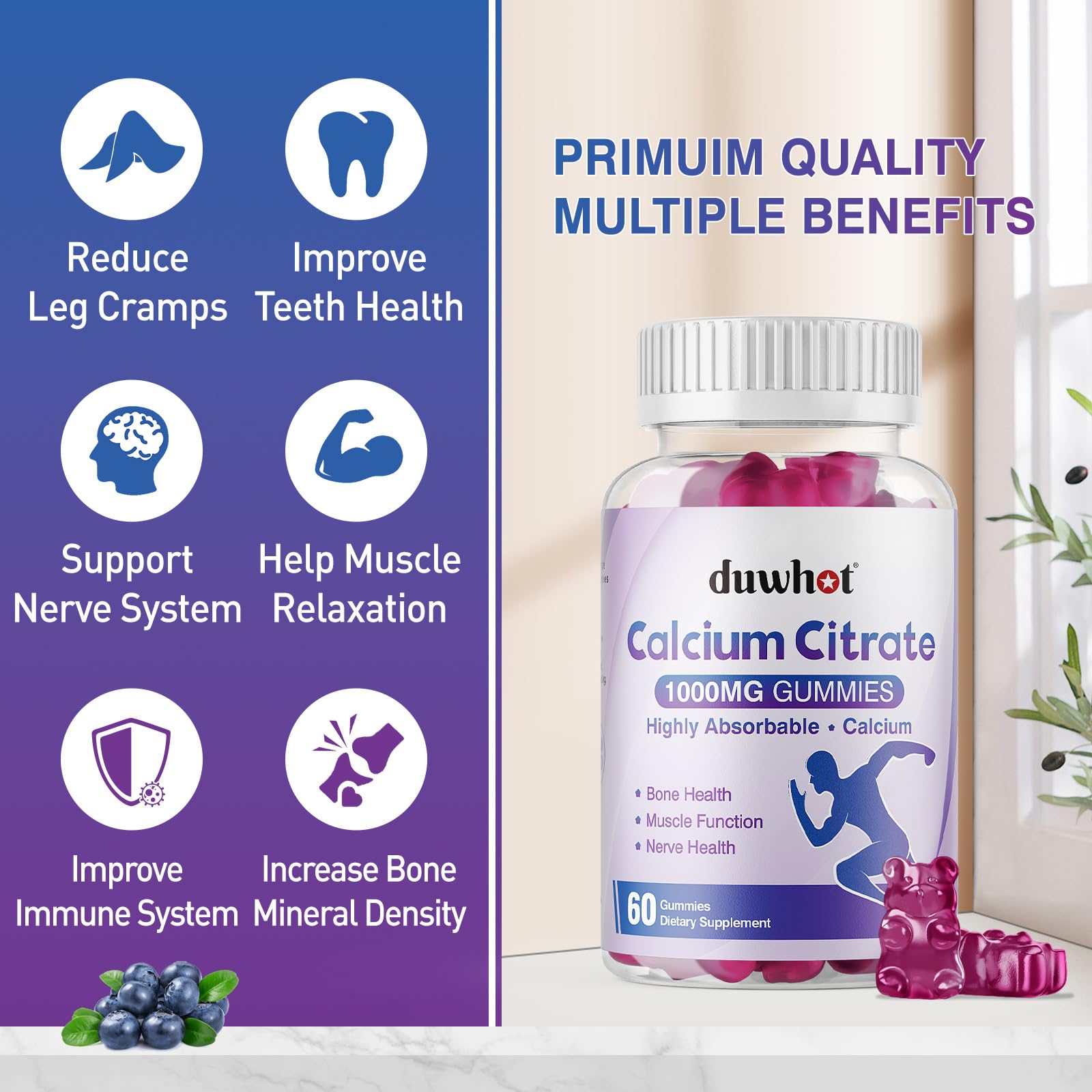 Daily routine use, chewable calcium for everyday vitality.
