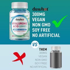 duwhot Hyaluronic Acid Gummies mango flavor close-up