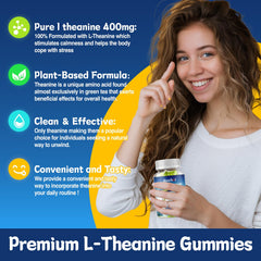 duwhot L-Theanine gummies bedtime scene suggests unwinding before sleep