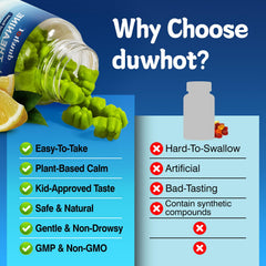 duwhot L-Theanine ingredients panel notes natural green tea origin