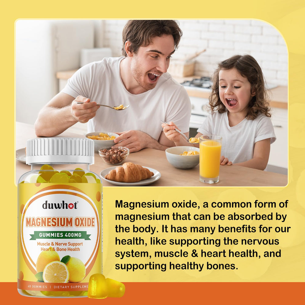 Duwhot Magnesium Oxide Gummies adult use scene highlights convenient daily intake.