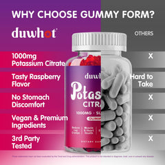 Duwhot raspberry-flavored gummies close-up for pleasant intake