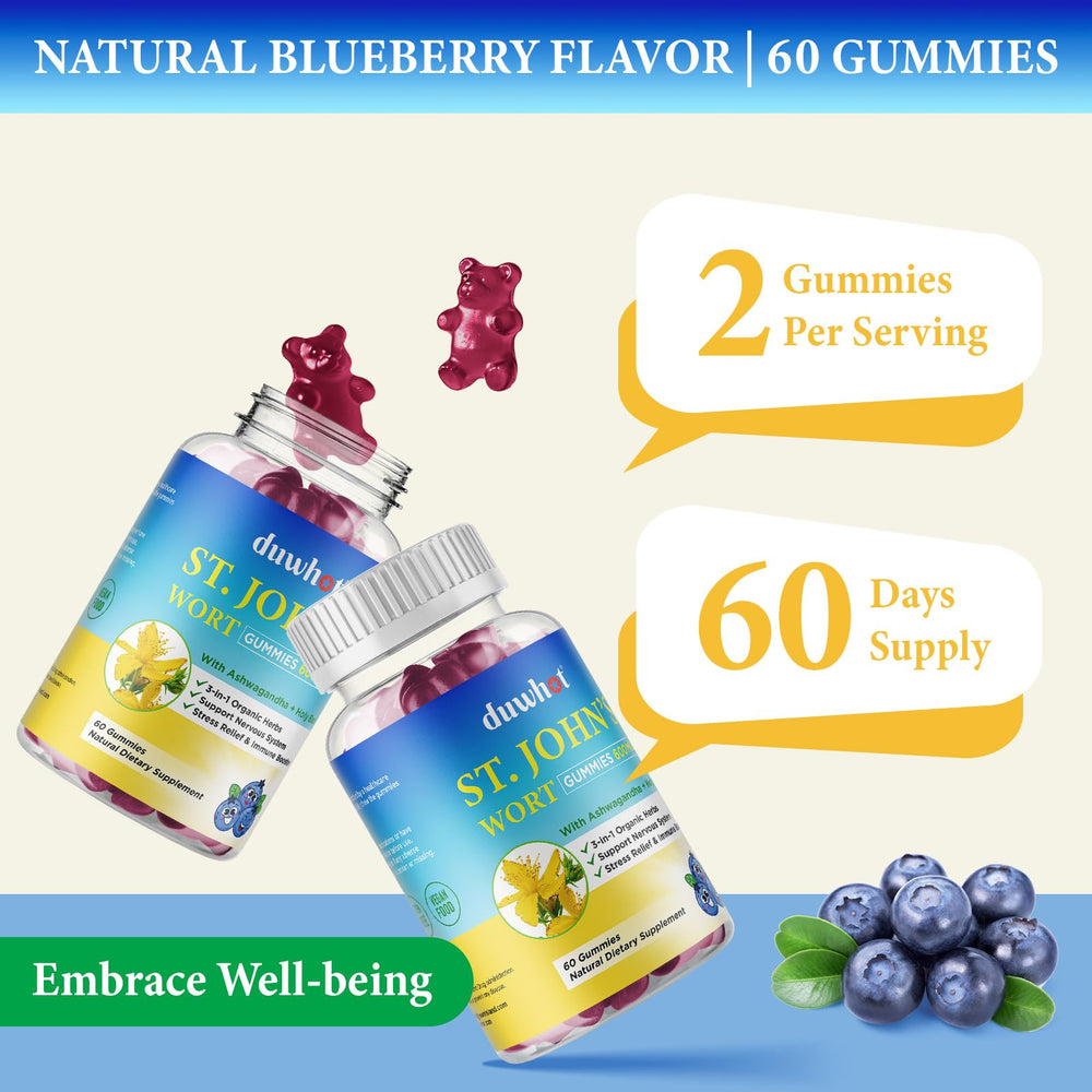 duwhot st-johns-wort-gummies kid-friendly pack for family wellness