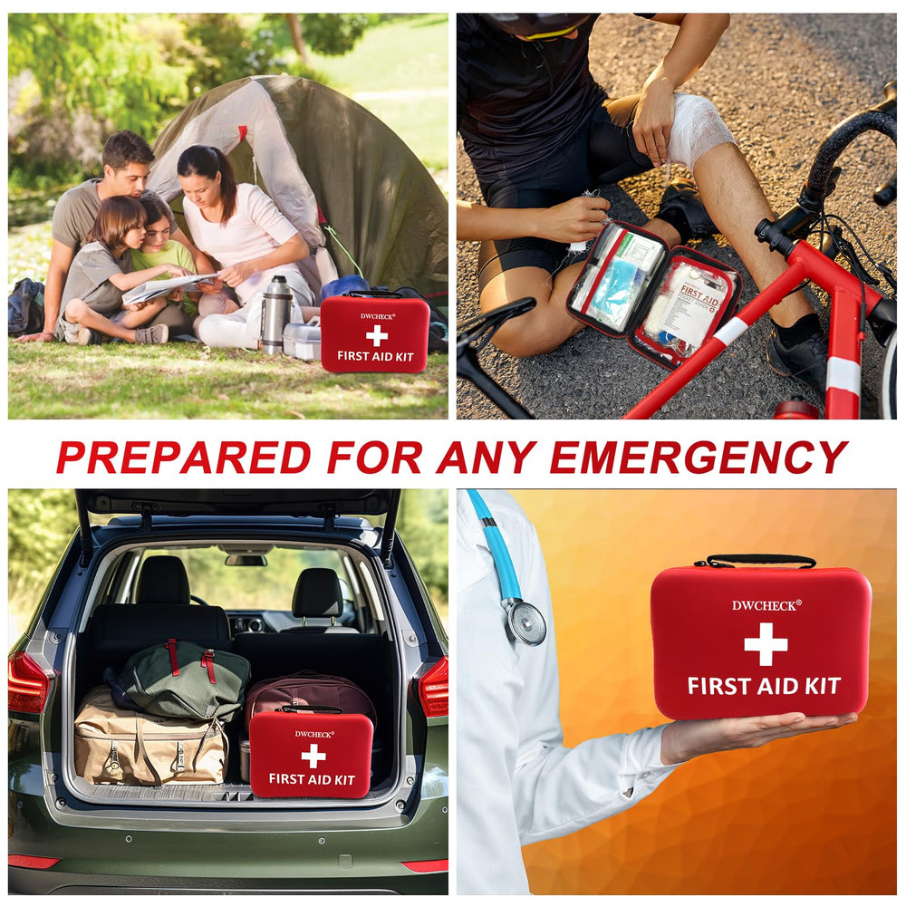 DWCHECK kit suits homes, offices, cars, boats, hiking, travel, and schools for preparedness.