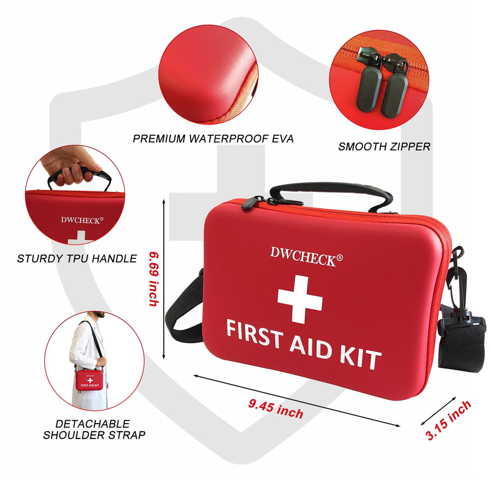 DWCHECK portable design with removable strap offers easy carrying for camping or road trips.
