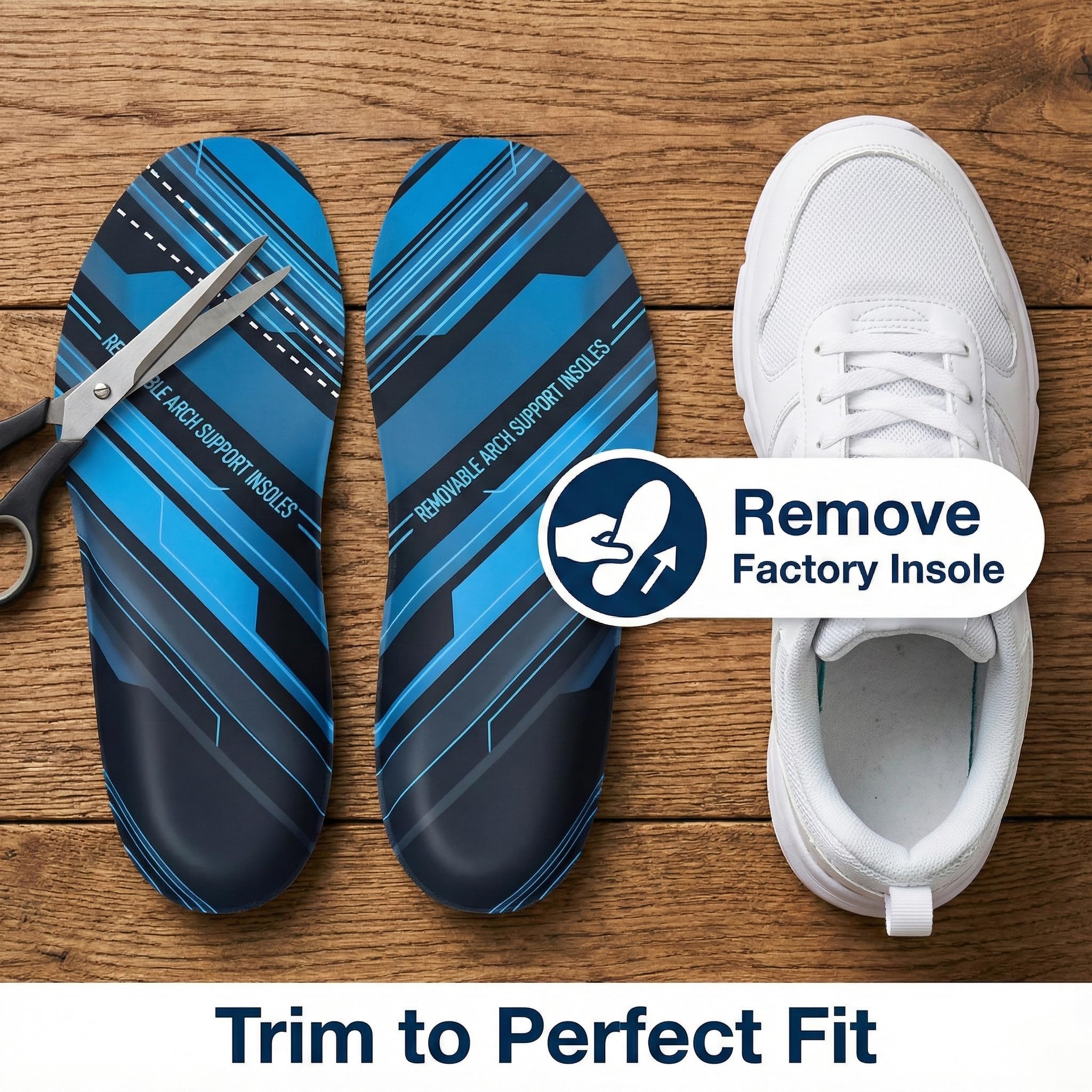 DWLCWY easy install-insole upgrade for instant shoe improvement