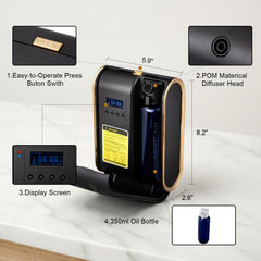 DXBDHSJK diffuser 350ml capacity reduces refills and keeps fragrance steady.