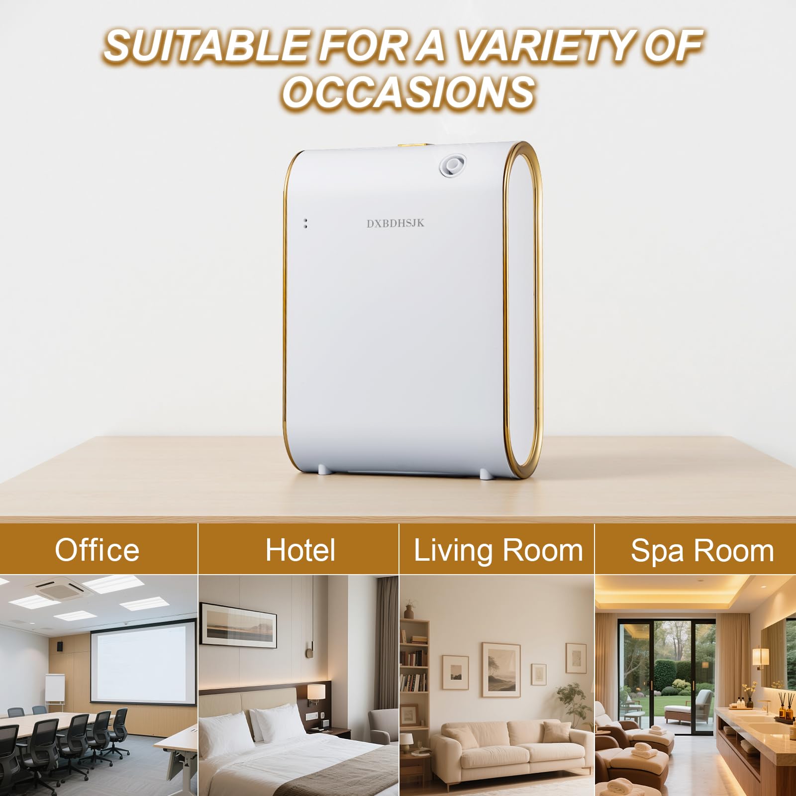 DXBDHSJK diffuser 350 ml capacity supports long-lasting fragrance.