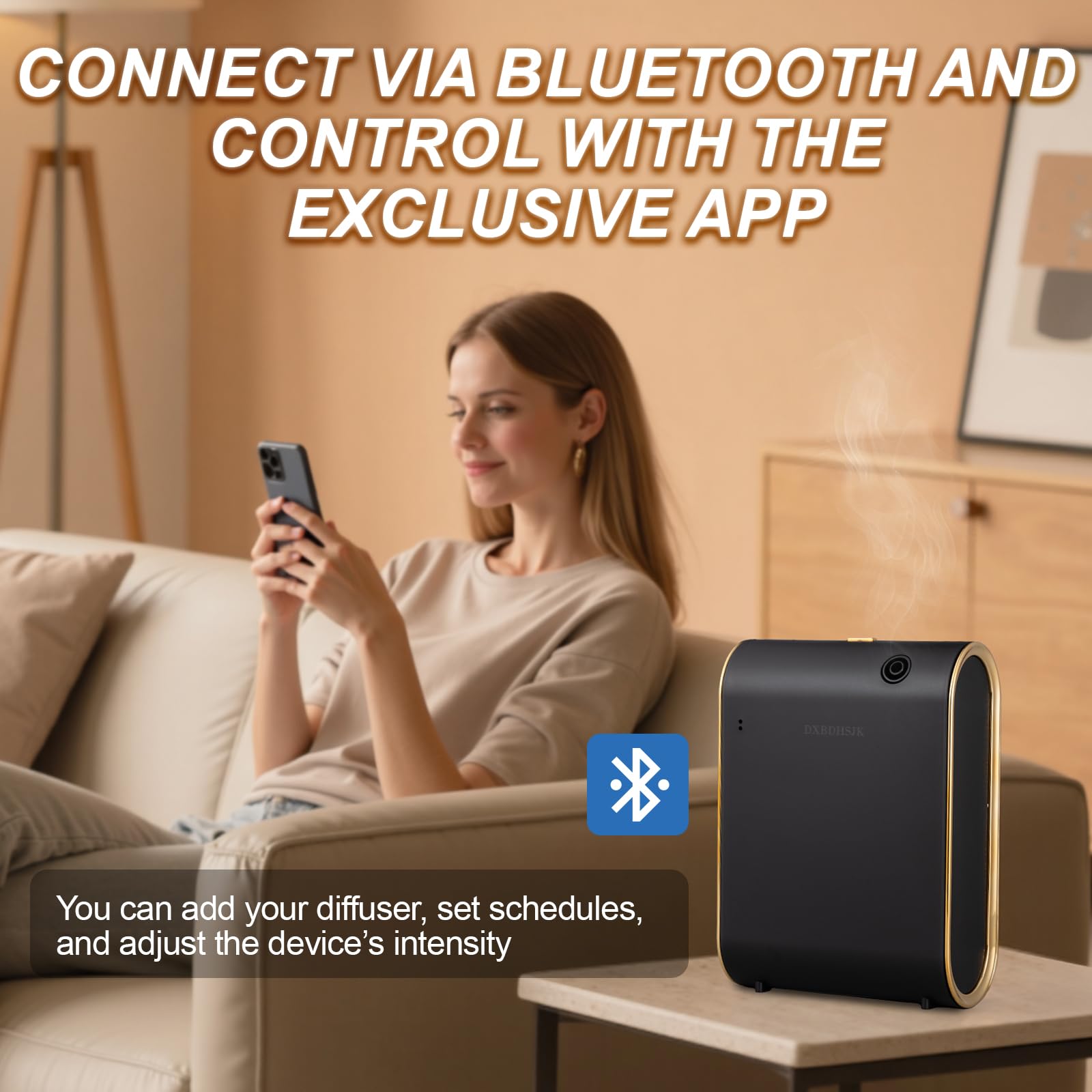 DXBDHSJK diffuser covers up to 2000 square feet for larger spaces.
