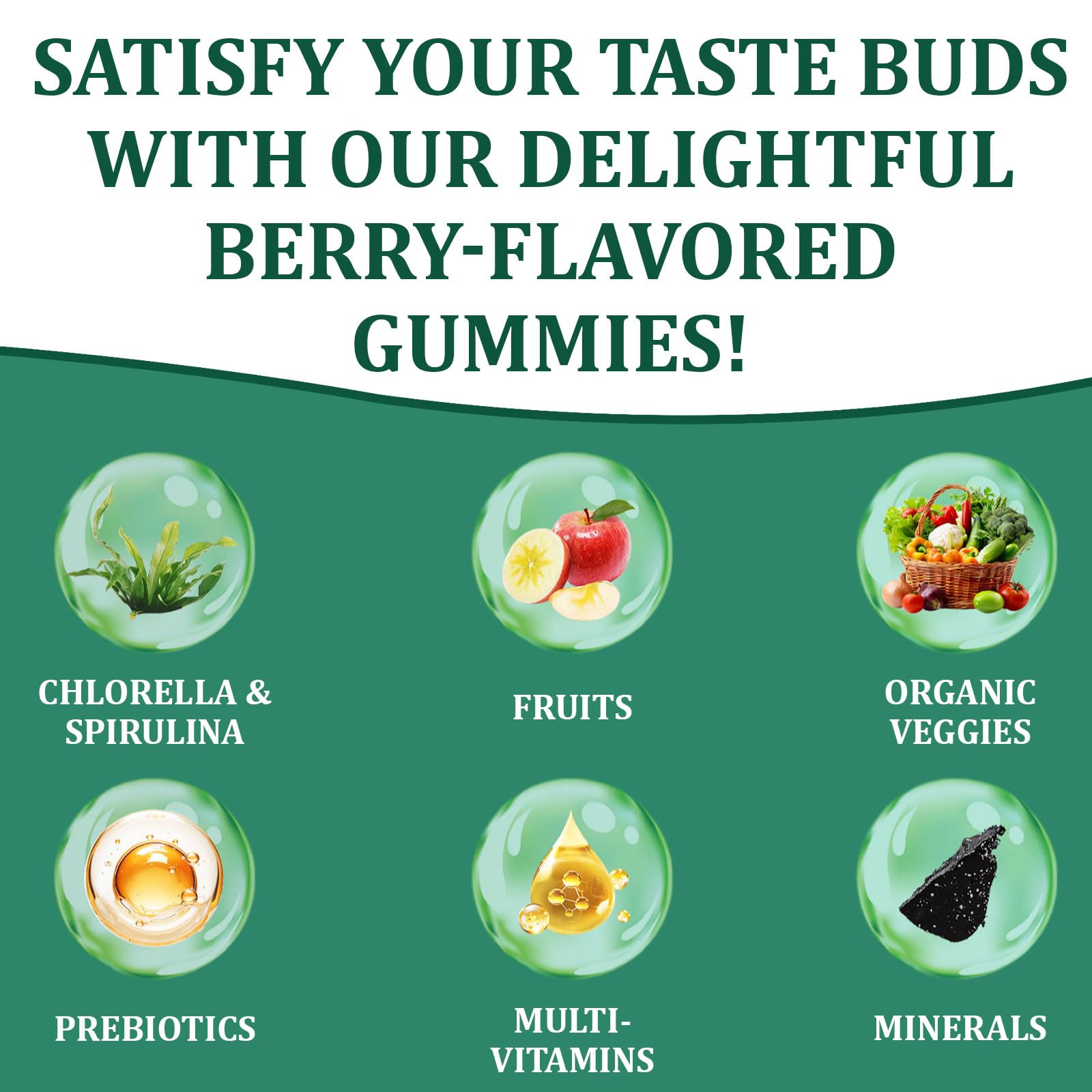 DYDUON Greens Gummies eight packets for convenient dosing.