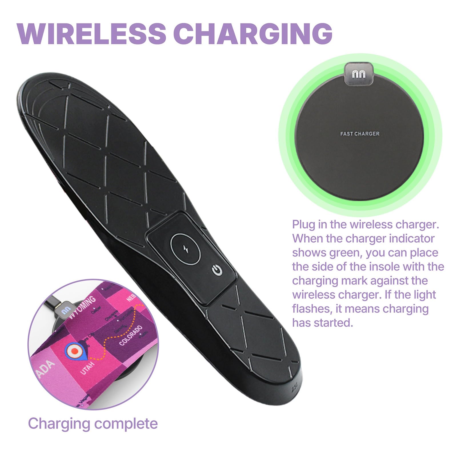 Dyeoxy Smart Insoles GPS tracking provides real-time location on your phone