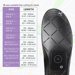 Dyeoxy Smart Insoles are water-resistant and built for daily wear