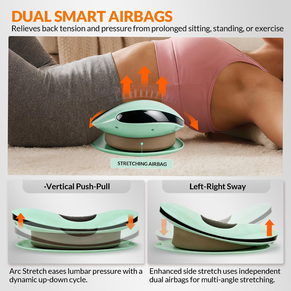 Dyhodu lumbar massager with remote control for quick mode adjustments.