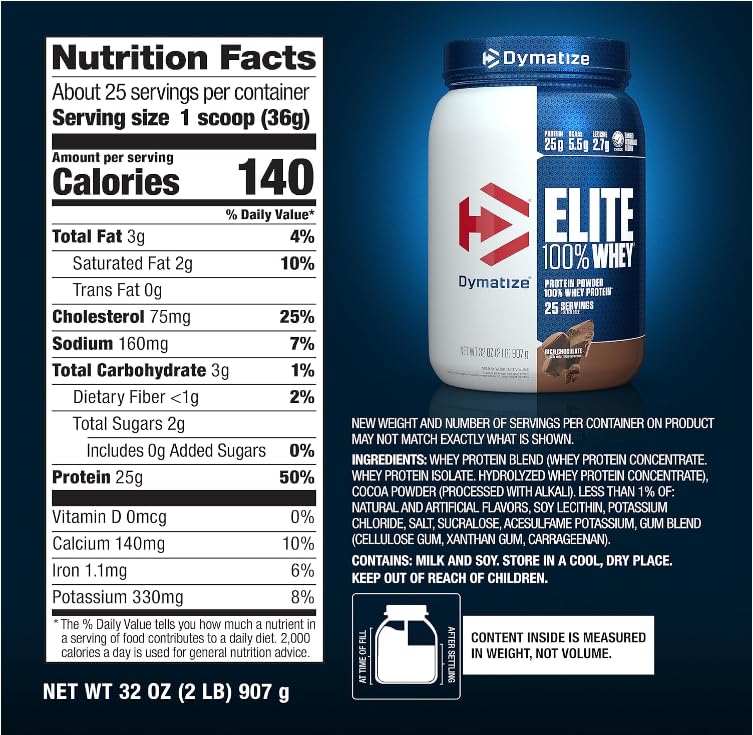 Dymatize Elite Whey Chocolate is proudly made in the USA.