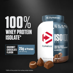 ISO100 nutrition panel highlights 25g protein and 5.5g BCAAs per serving