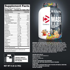 Creatine and glutamine blend in Dymatize Mass Gainer for endurance and recovery.