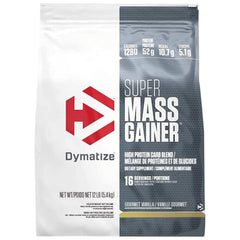Dymatize Super Mass Gainer vanilla bottle for convenient on-the-go fueling