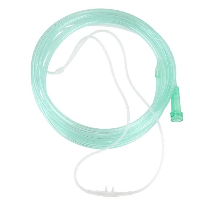 Dynarex 33144 cushion-tip nasal cannula for comfortable adult oxygen delivery during therapy.
