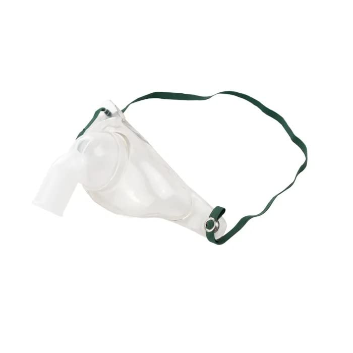 Dynarex 34020 tracheostomy mask with swivel connector for adult use, supports flexible aerosol delivery