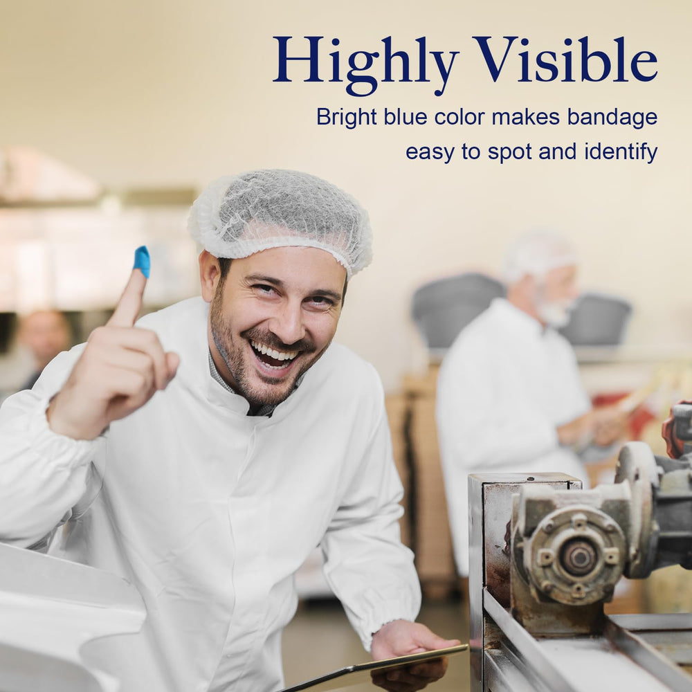 Secure adhesive keeps bandages firmly in place during movement.